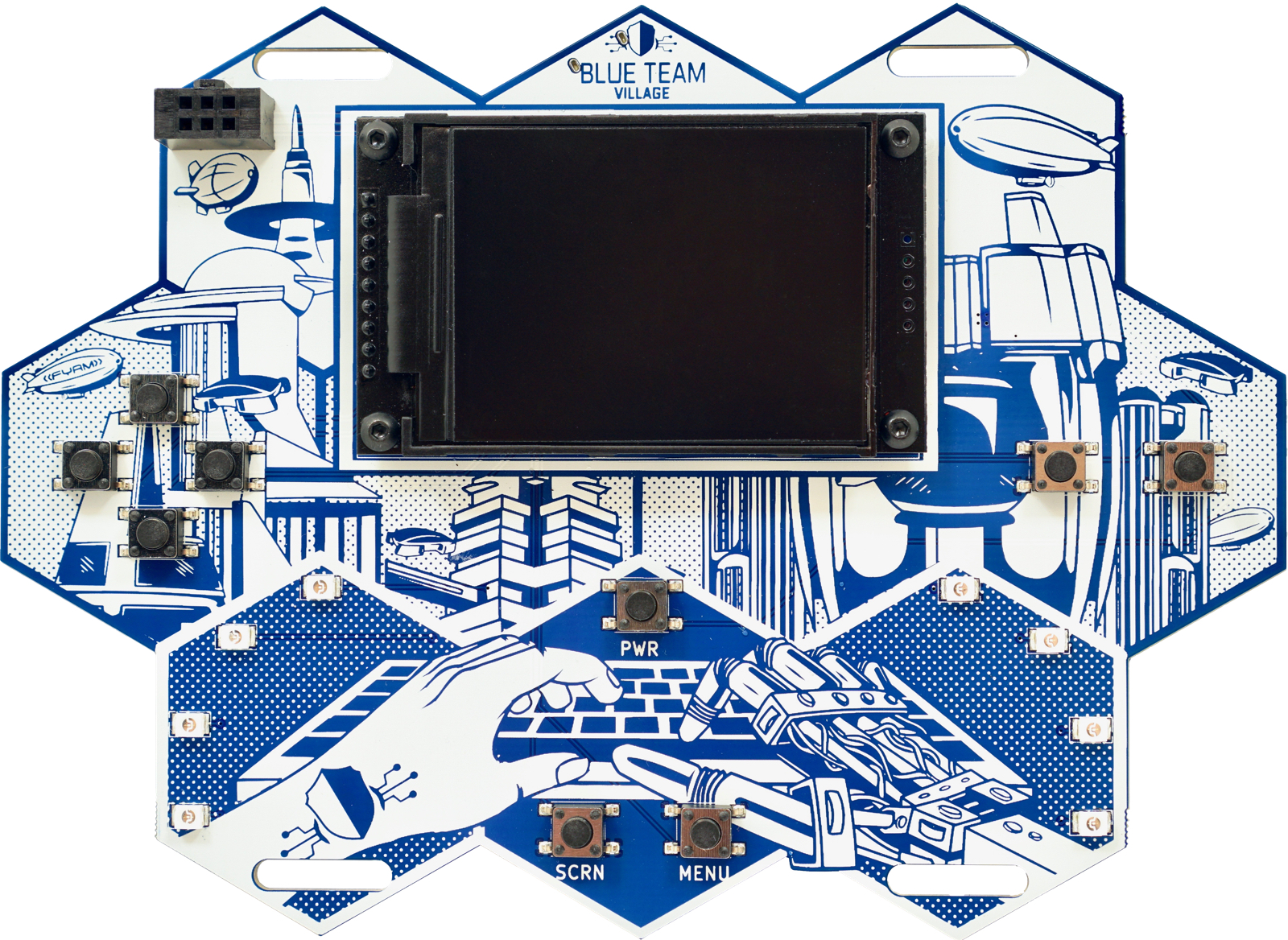 Final version of DEF CON 27 Blue Team Village Badge